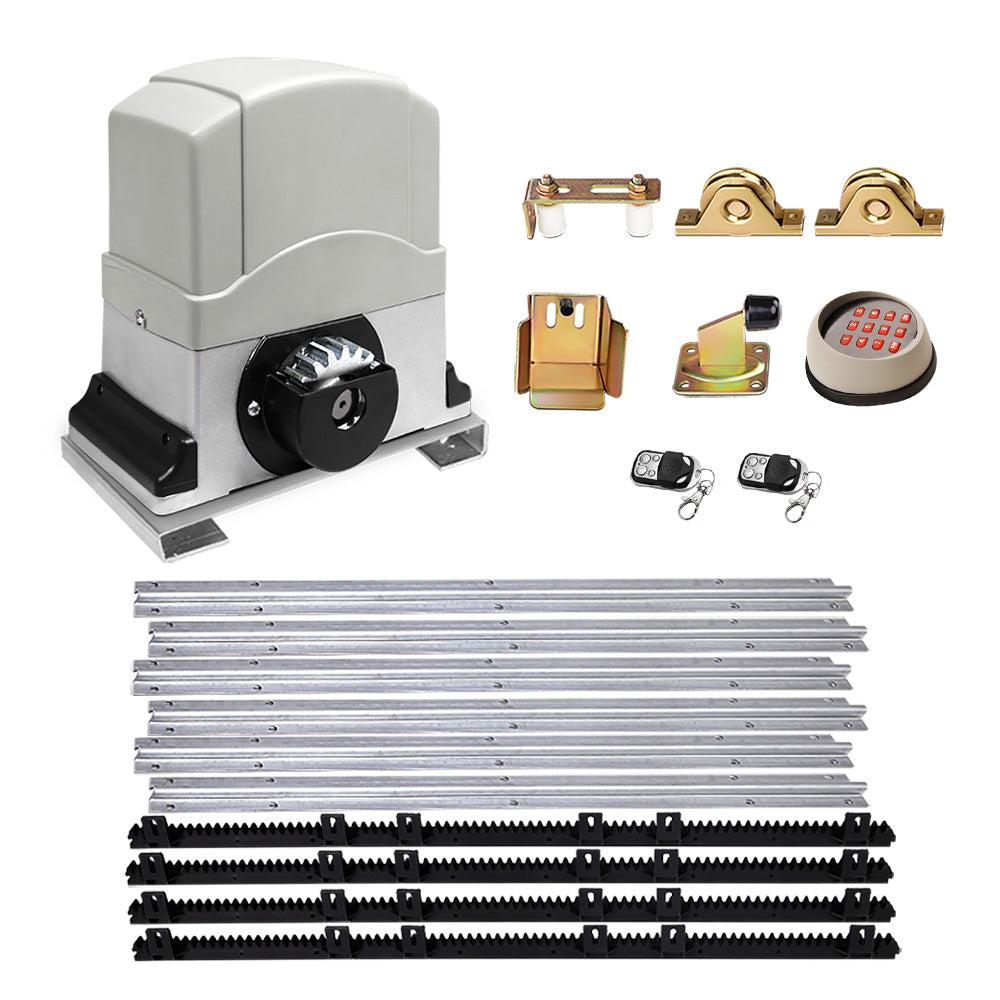 LockMaster 4m Electric Sliding Gate Opener 1200KG Keypad