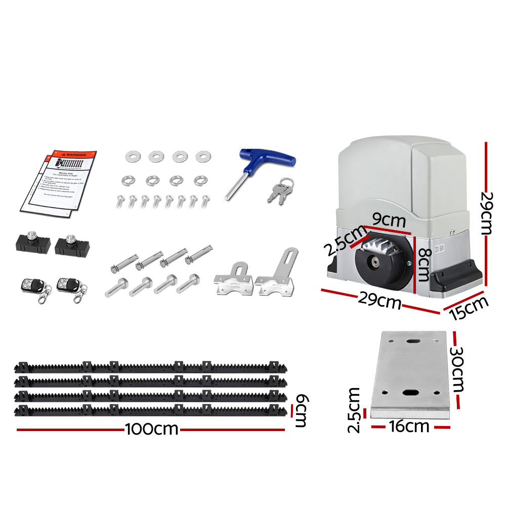 LockMaster 1200KG 4M Electric Sliding Gate Opener