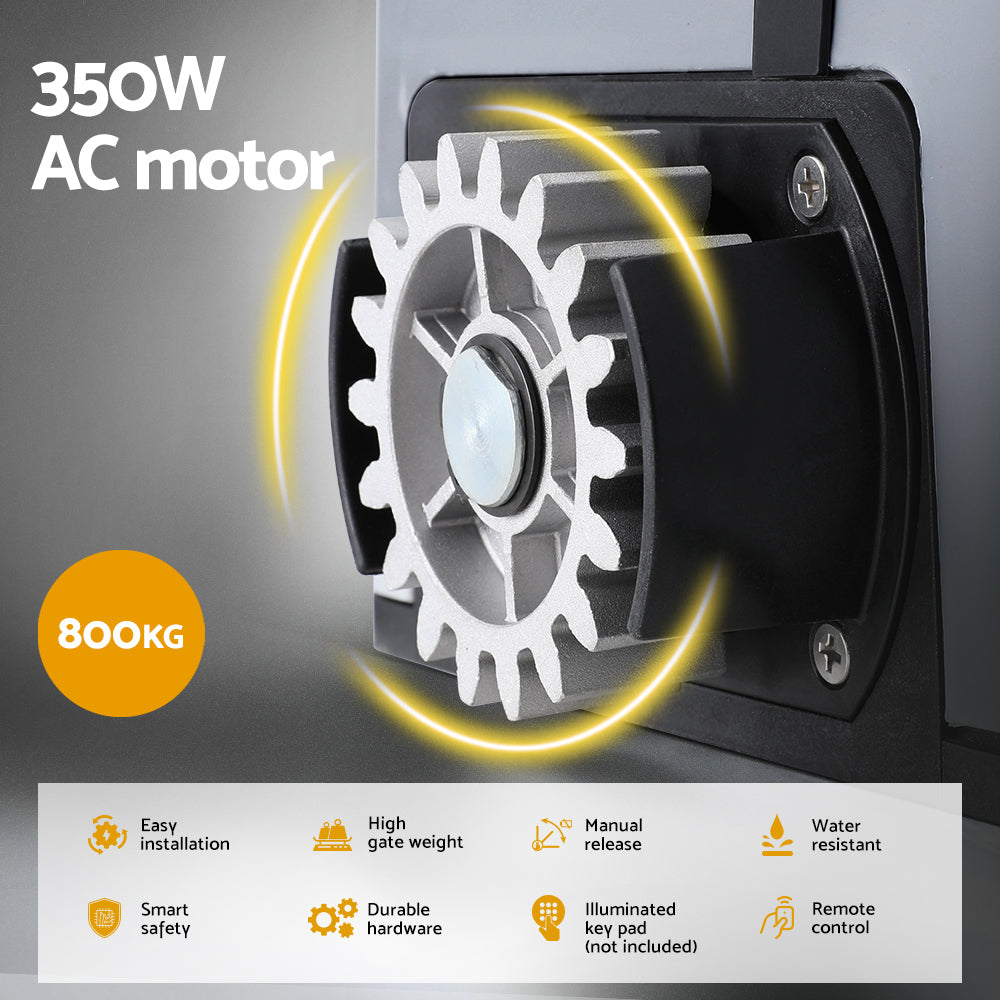 LockMaster 4M 800KG Automatic Sliding Gate Opener Kit