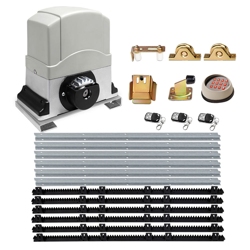 LockMaster 800KG 6M Electric Sliding Gate Opener Kit