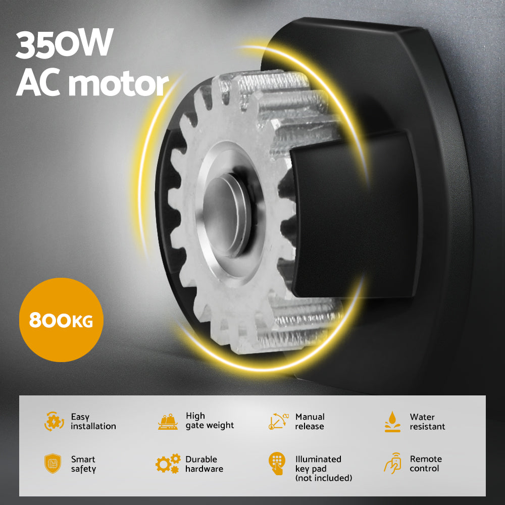 LockMaster 800KG 6M Electric Sliding Gate Opener Kit