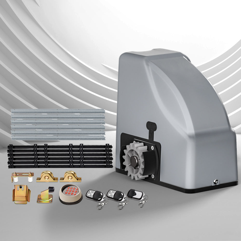 LockMaster Electric Sliding Gate Opener 800Kg 6M Hardware Kit