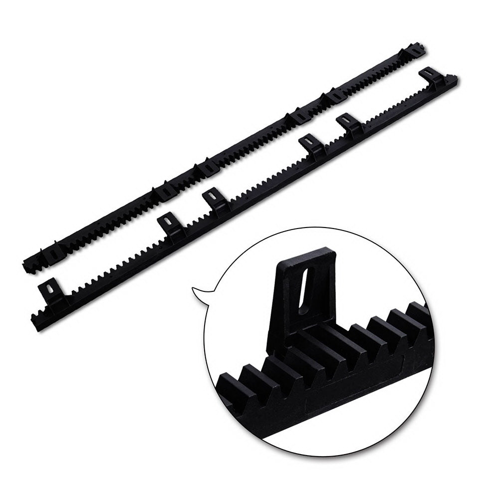 Gate Rack Adjuster LockMaster Sliding Gate Opener Rack Kit Heavy Duty Electric Black