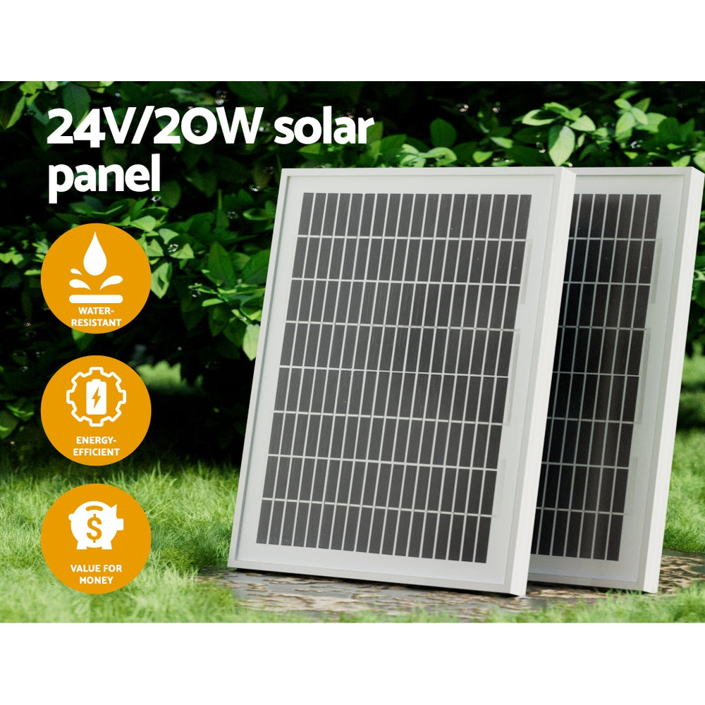 LockMaster 6M 600KG Automatic Sliding Gate Opener Kit Solar-Powered