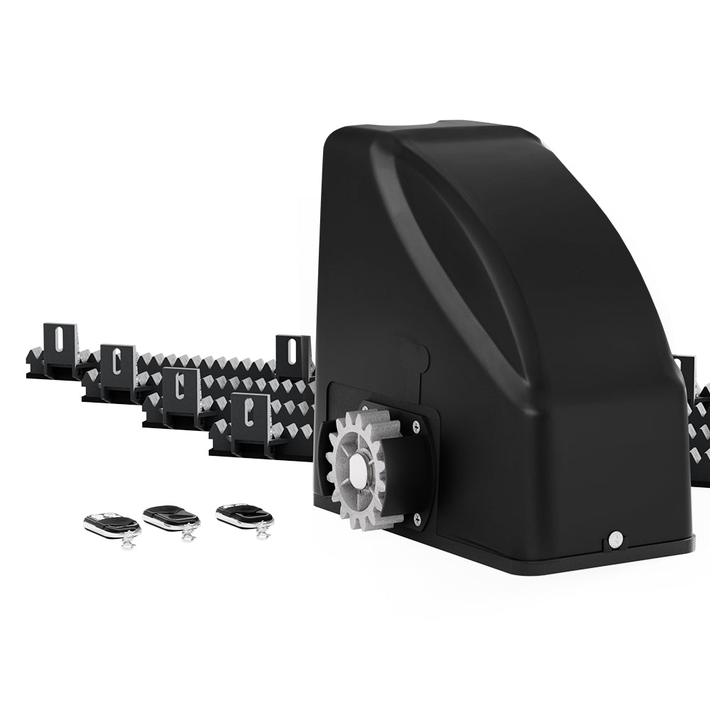 LockMaster 4M 600KG Automatic Sliding Gate Opener Kit 3 Remotes