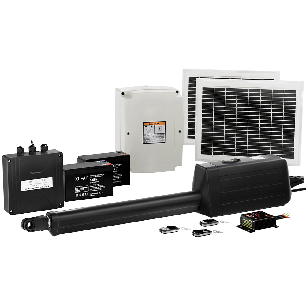 LockMaster Single Swing Gate Opener 20W Solar Automatic 300KG 5M