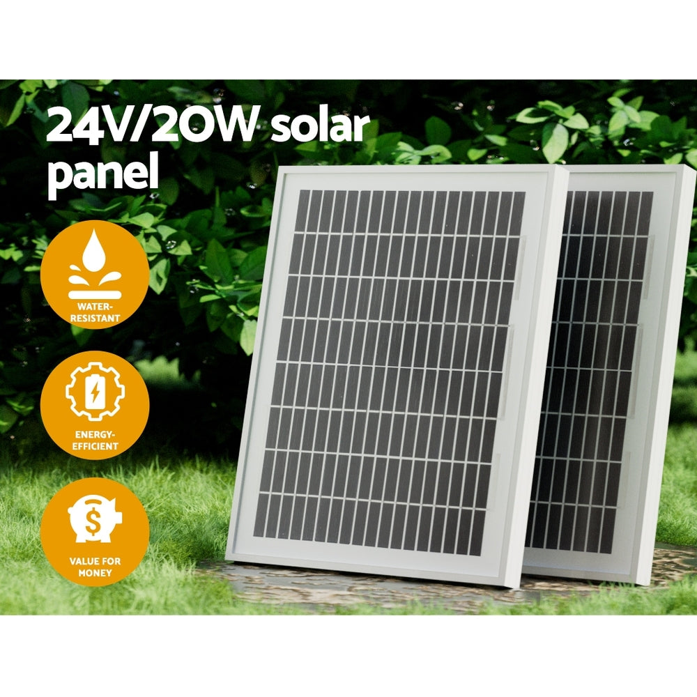 LockMaster Single Swing Gate Opener 20W Solar Automatic 300KG 5M
