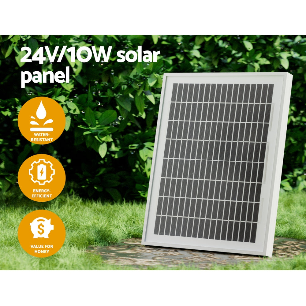 LockMaster Single Swing Gate Opener 10W Solar Automatic Electric 300KG 5M