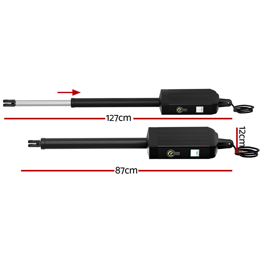 LockMaster 10W Dual Swing Gate Opener Automatic Solar 600KG 10M