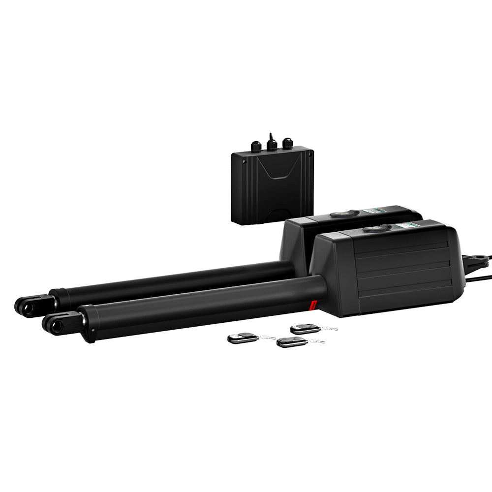 LockMaster Dual Swing Electric Gate Opener 600KG 10M Solar-Powered