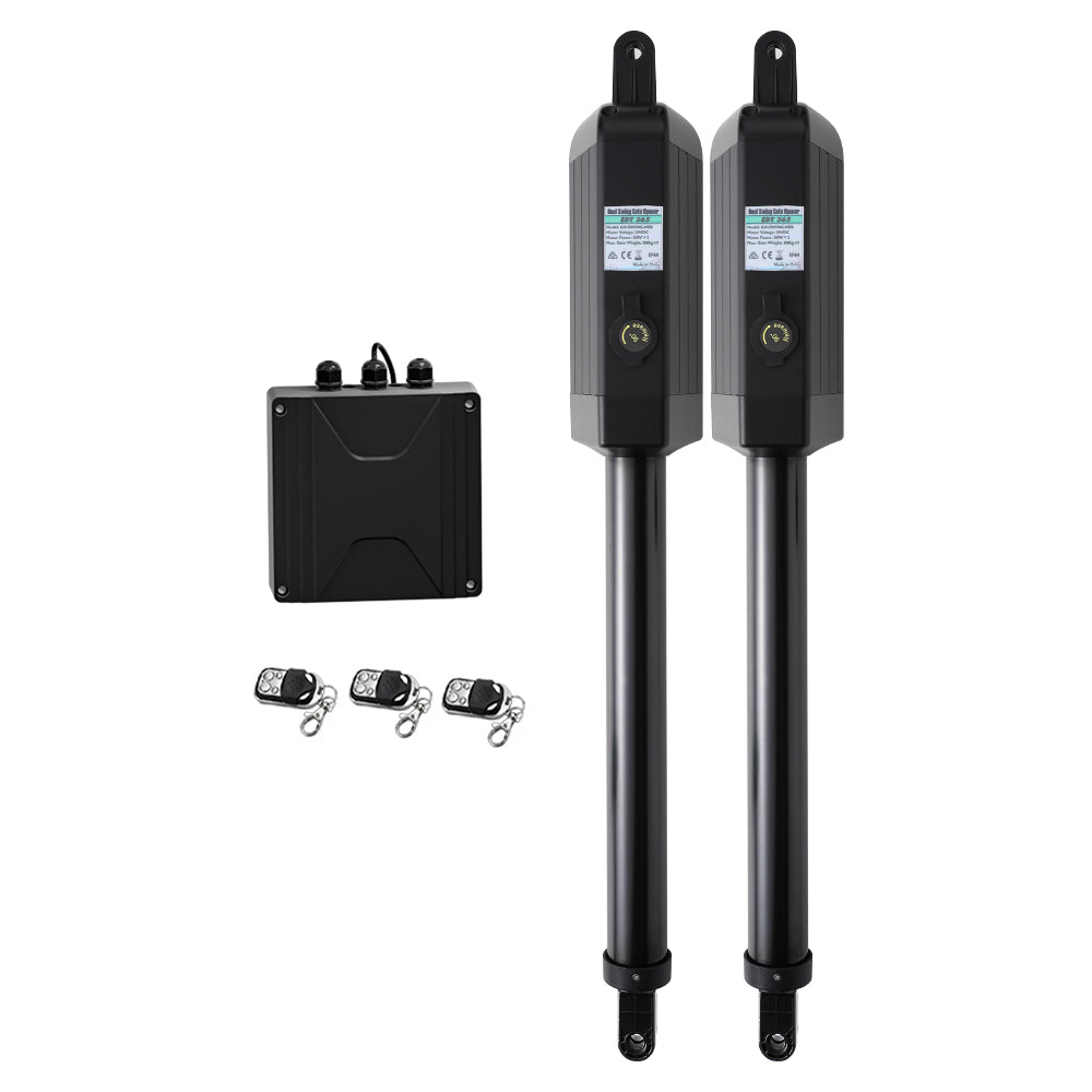 LockMaster Dual Swing Electric Gate Opener 600KG 10M Solar-Powered