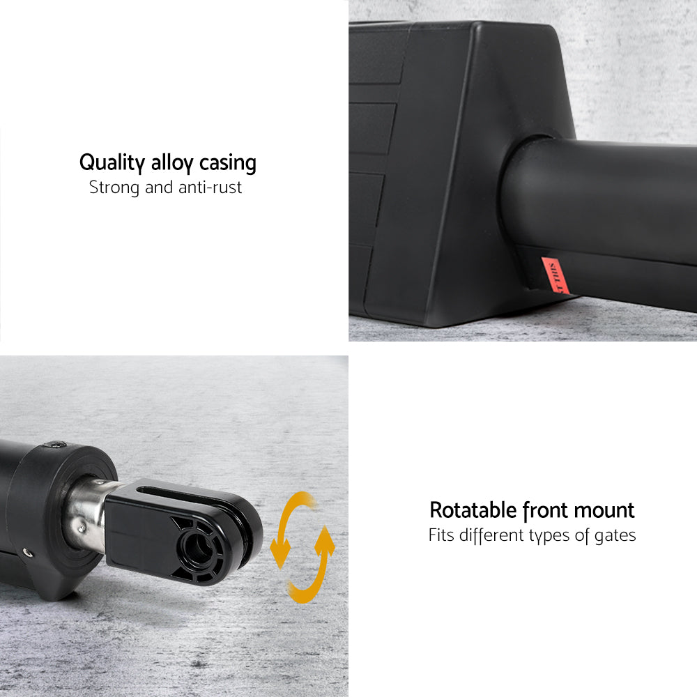 LockMaster Dual Swing Electric Gate Opener 600KG 10M Solar-Powered