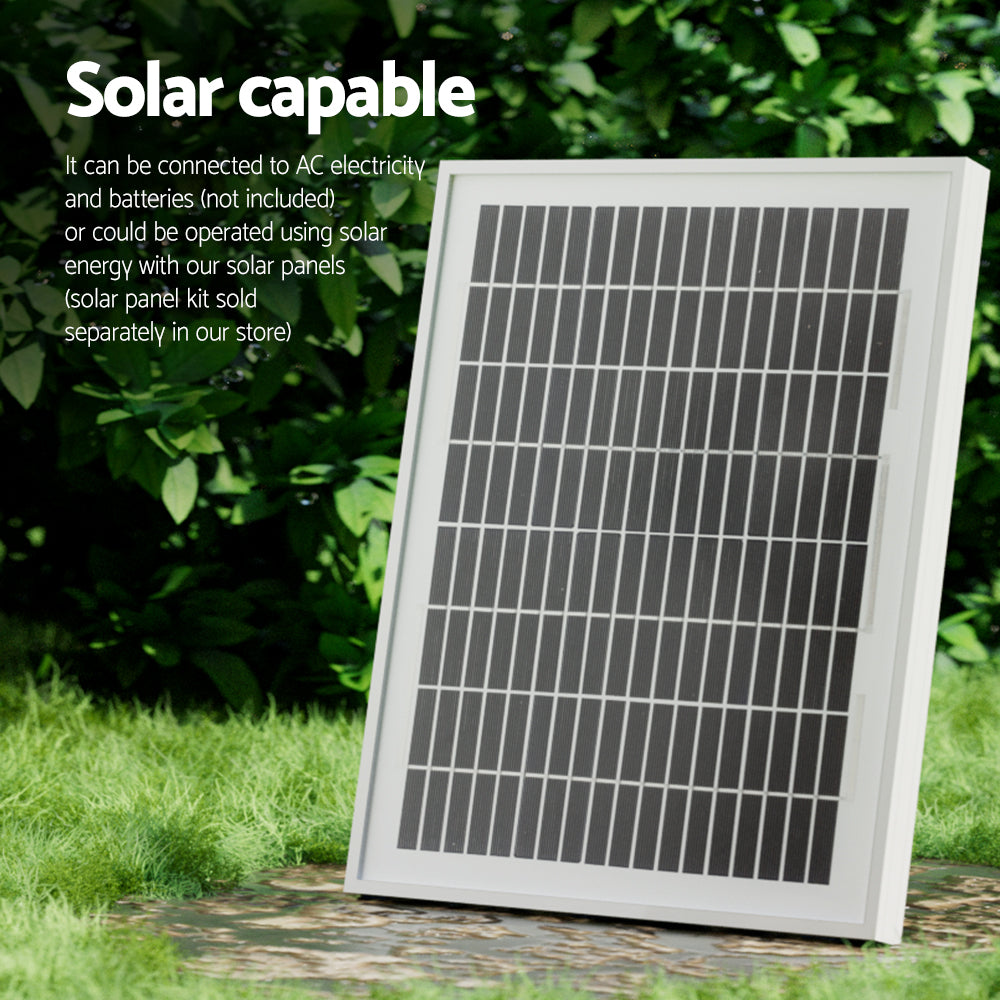 LockMaster Dual Swing Electric Gate Opener 600KG 10M Solar-Powered