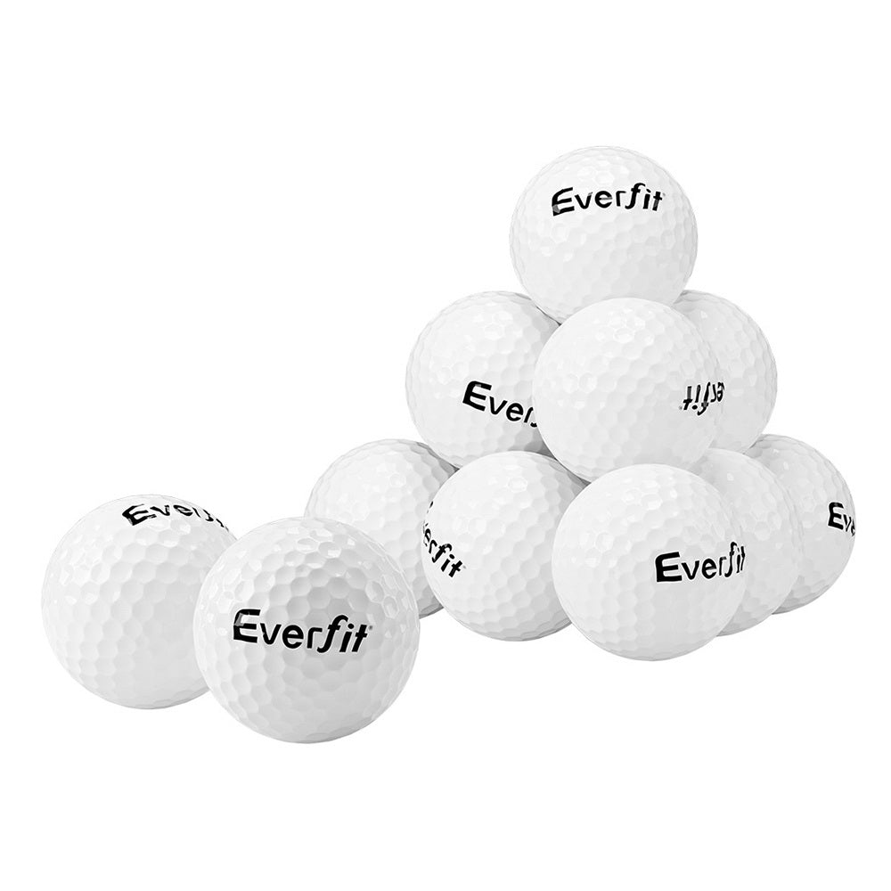 Durable 12Pcs Dual-Layer Golf Ball Set for Distance - Everfit