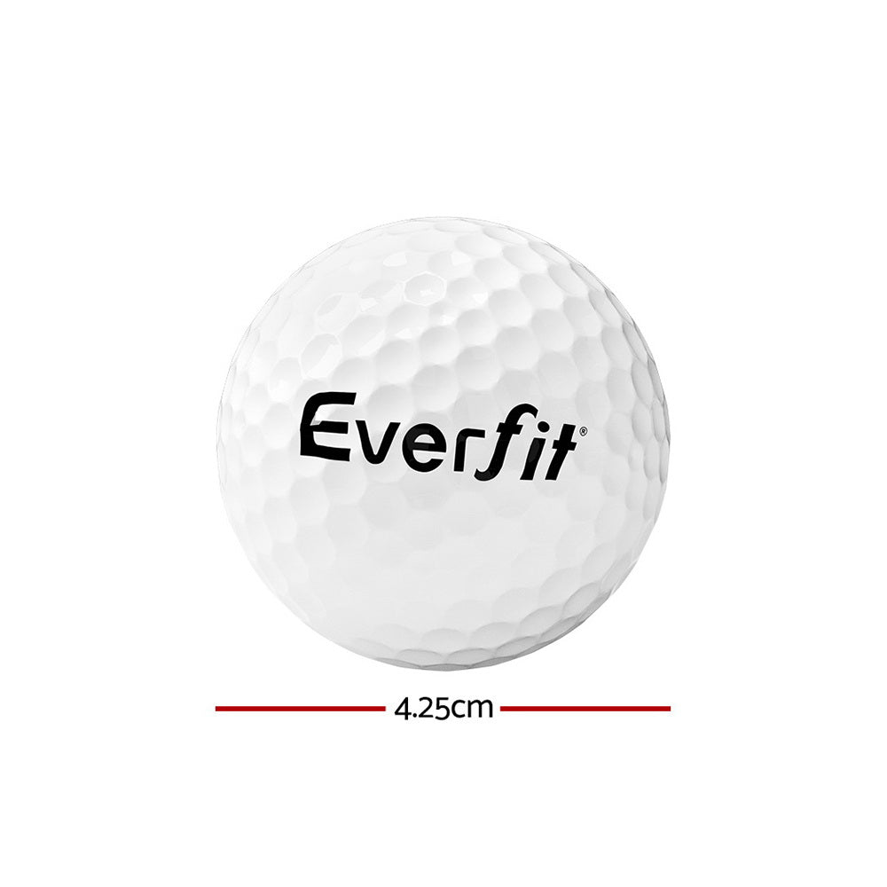 Durable 12Pcs Dual-Layer Golf Ball Set for Distance - Everfit