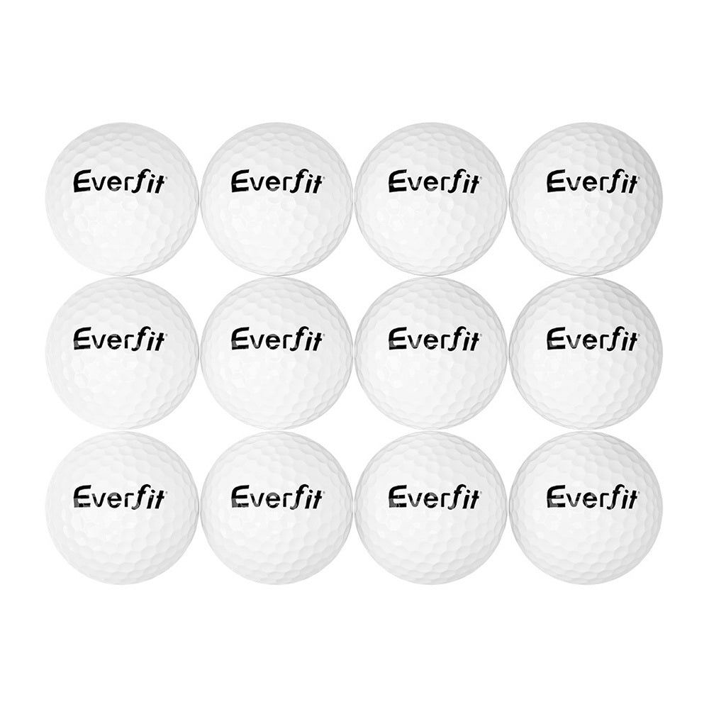 Durable 12Pcs Dual-Layer Golf Ball Set for Distance - Everfit