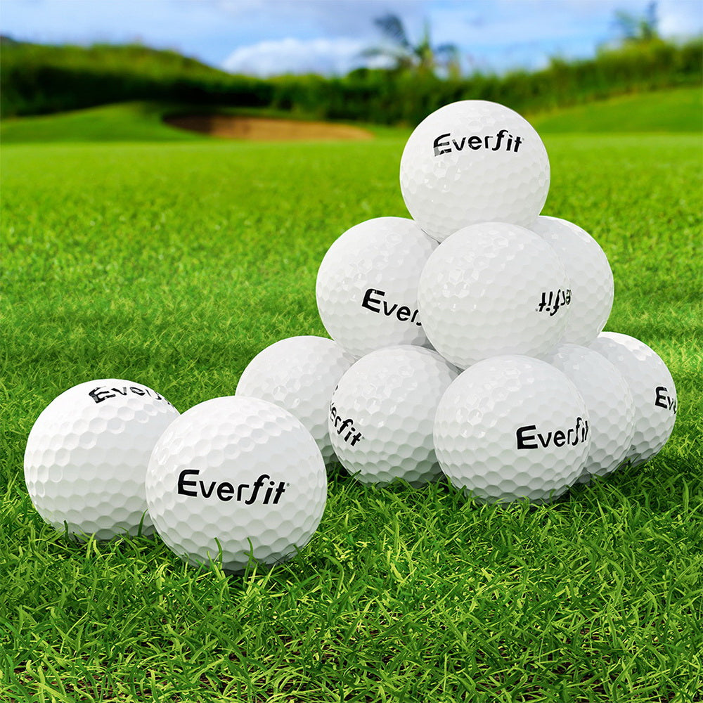 Durable 12Pcs Dual-Layer Golf Ball Set for Distance - Everfit