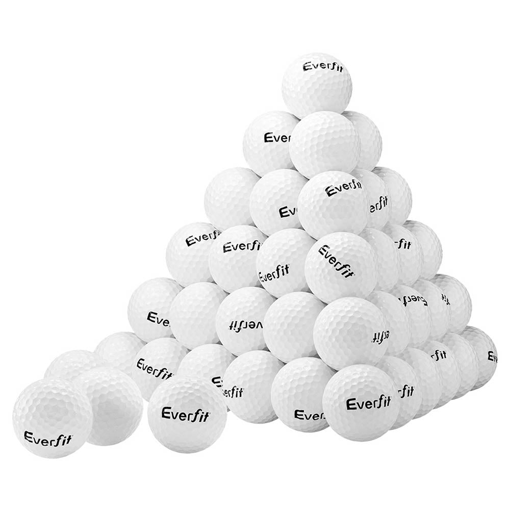 60pcs Dual-Layer Distance Golf Balls for Practice - Everfit