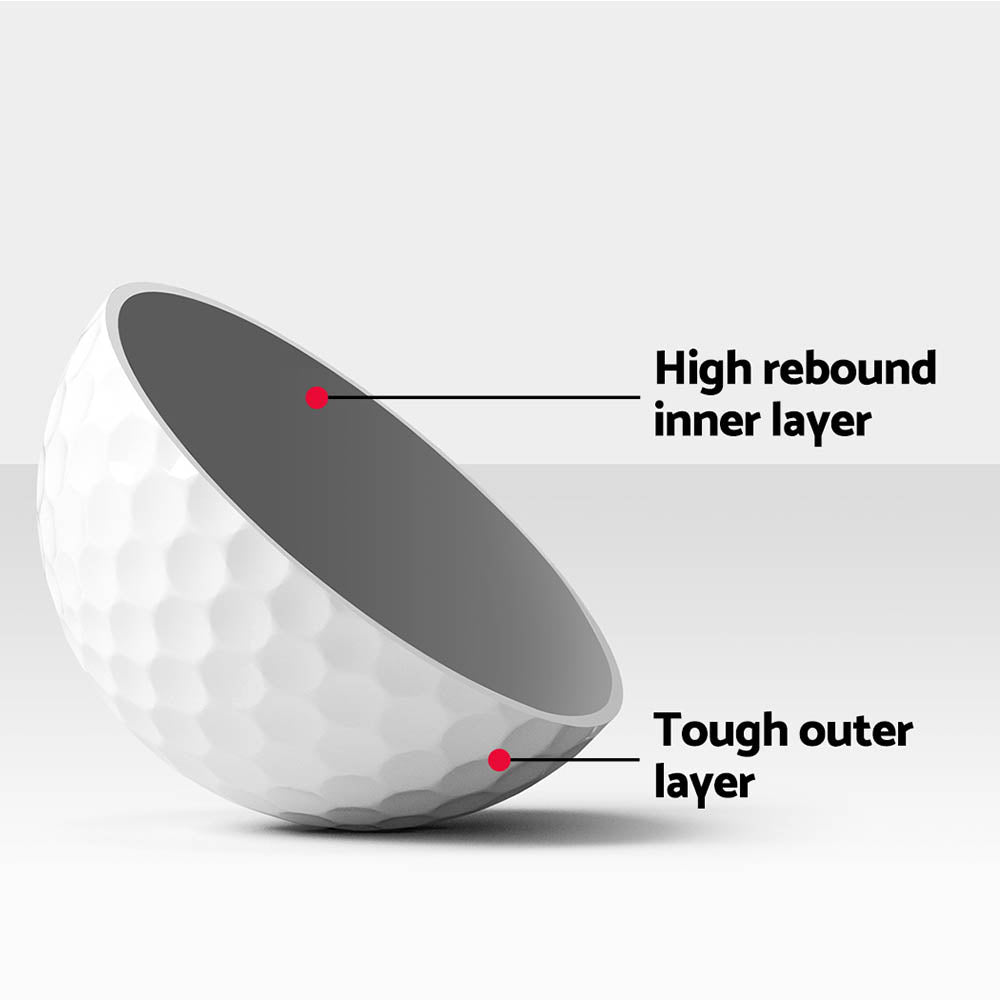 Everfit 60-Pack Reusable Distance Golf Balls Dual-Layer Synthetic