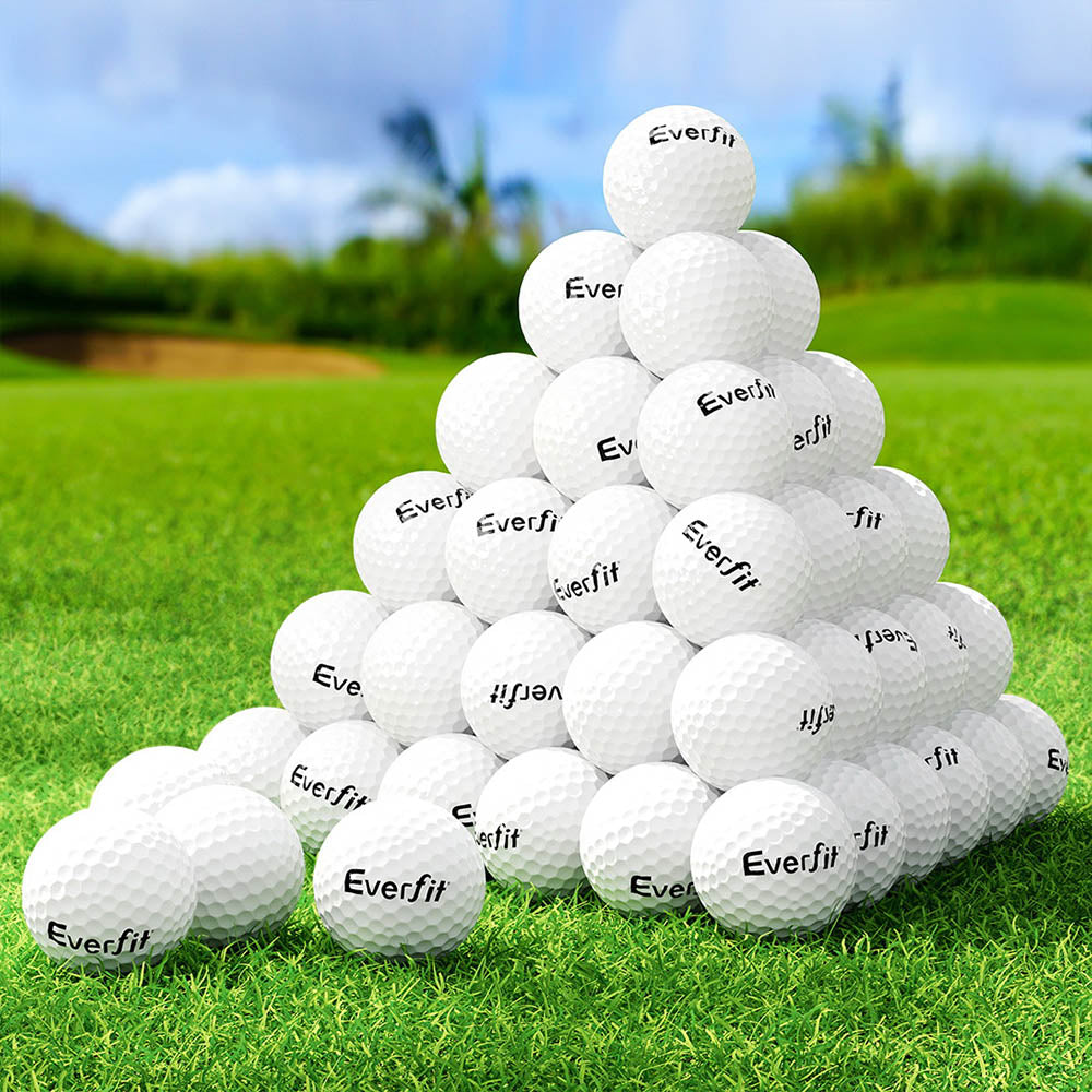 Everfit 60-Pack Reusable Distance Golf Balls Dual-Layer Synthetic