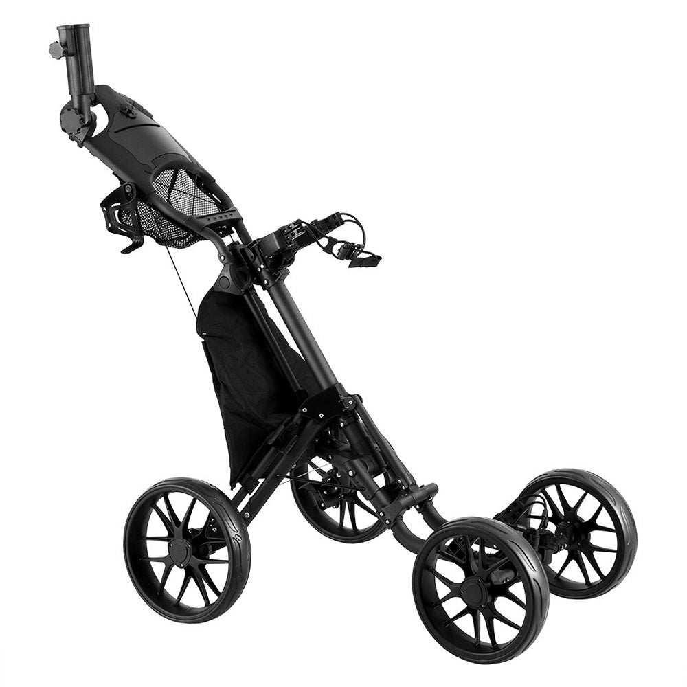 Everfit Golf Buggy Foldable Trolley Golf Cart Wheels Umbrella Bottle Holder