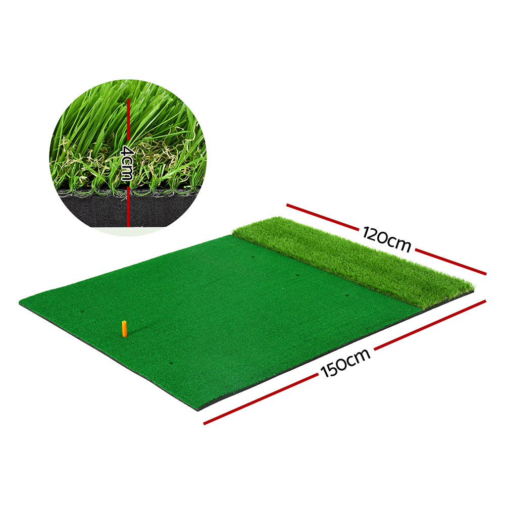 Everfit Portable Golf Hitting Mat 2-in-1 Training Aid Green
