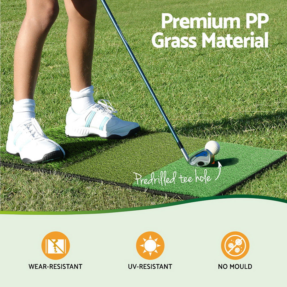 Everfit 40x60cm Golf Hitting Mat 3-in-1 Portable Training Aid