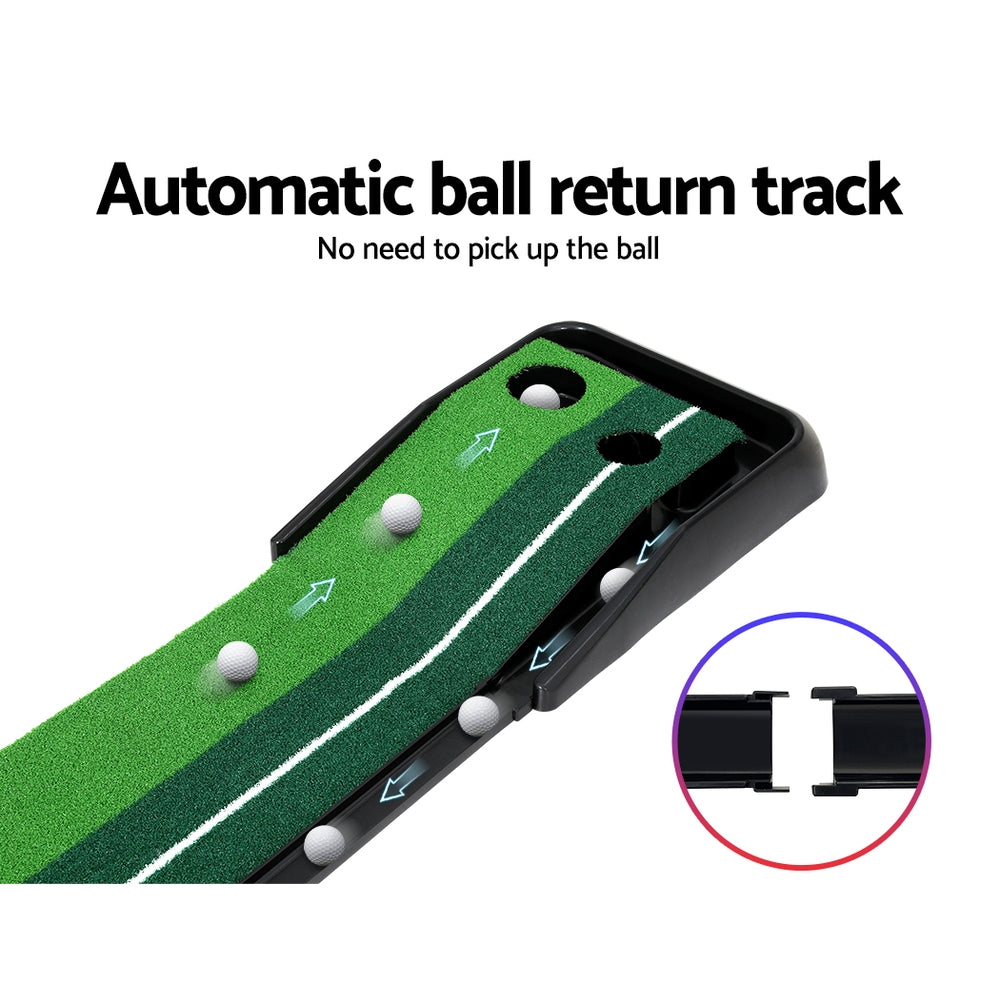 Everfit 3m Golf Putting Mat Auto Return Indoor Outdoor Training