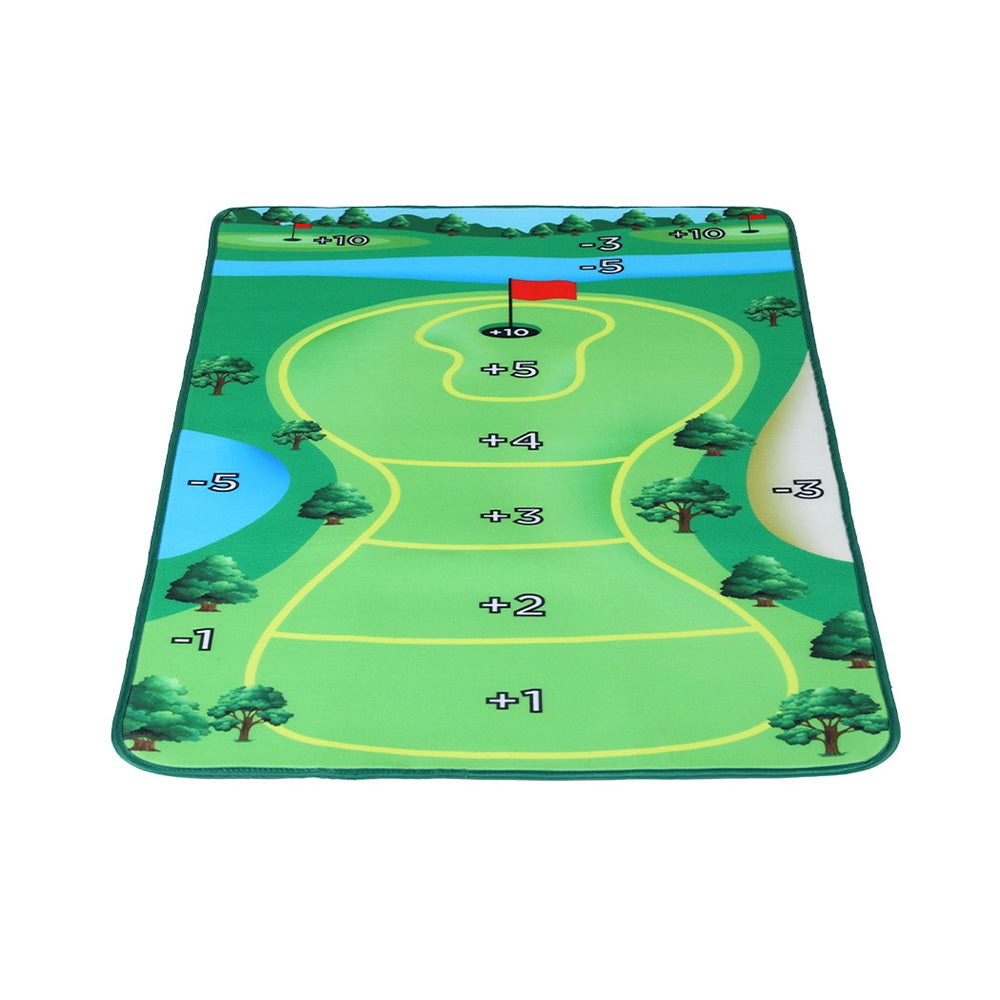 Everfit 22PCS Golf Chipping Game Mat Set Indoor Outdoor Practice Aid