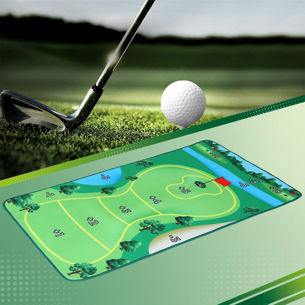 Everfit 22PCS Golf Chipping Game Mat Set Indoor Outdoor Practice Aid
