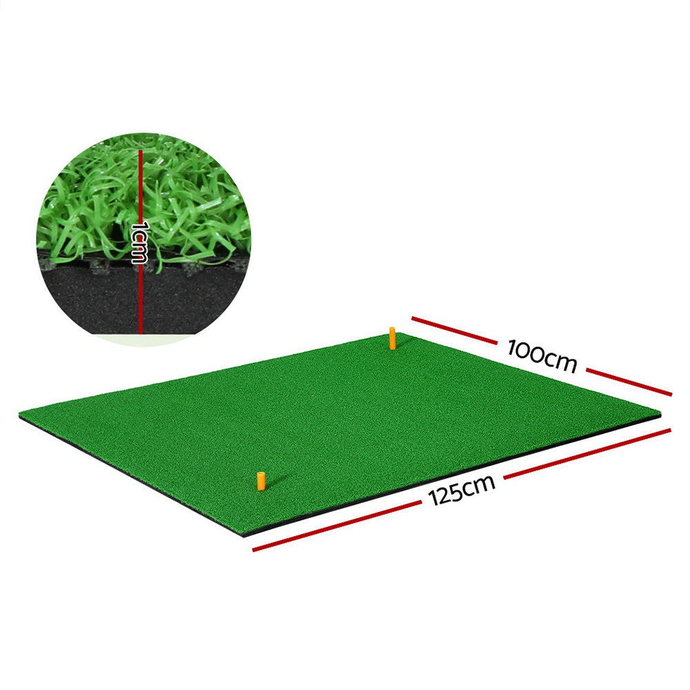 Everfit 100x125cm Golf Hitting Mat Portable Practice Training Aid Green