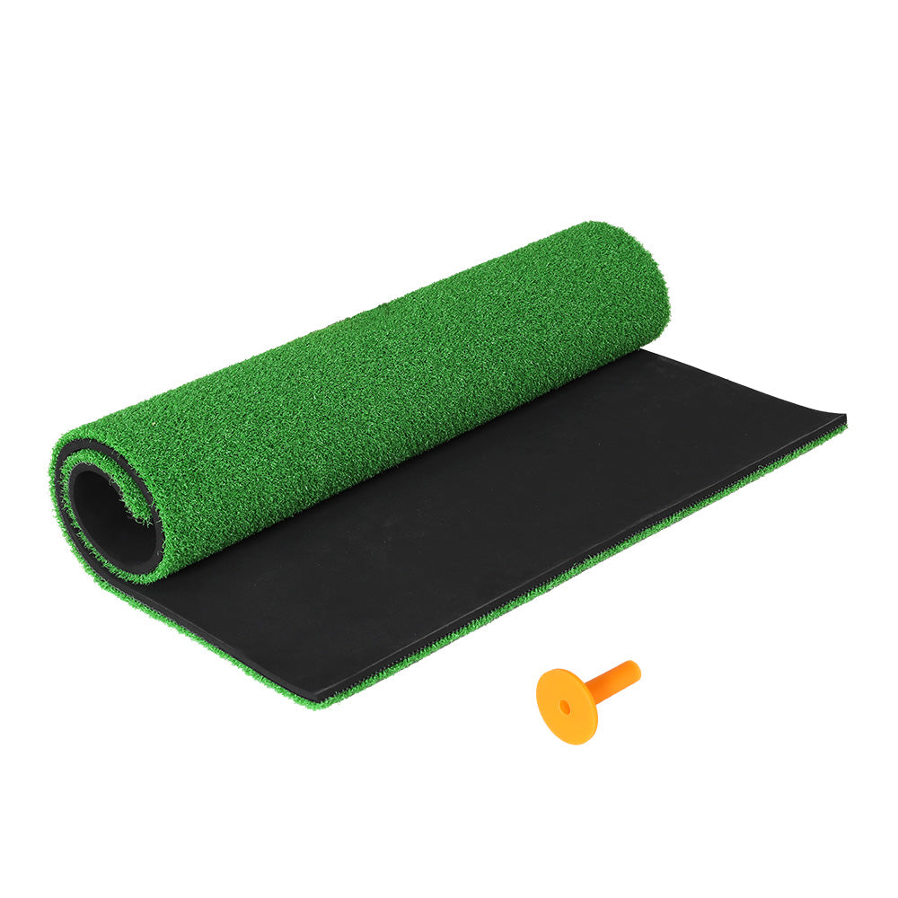 Everfit 80x60cm Golf Practice Mat Portable Driving Range Training Aid Green