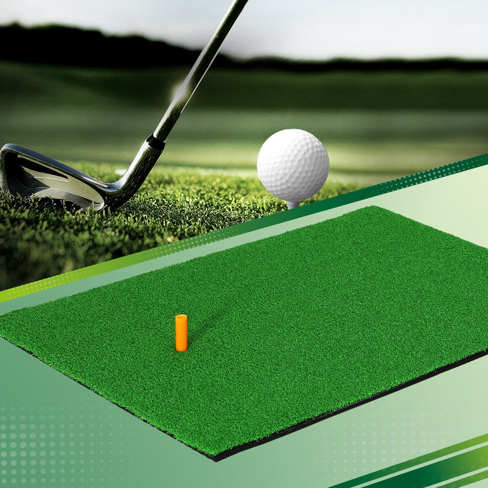 Everfit 80x60cm Golf Practice Mat Portable Driving Range Training Aid Green
