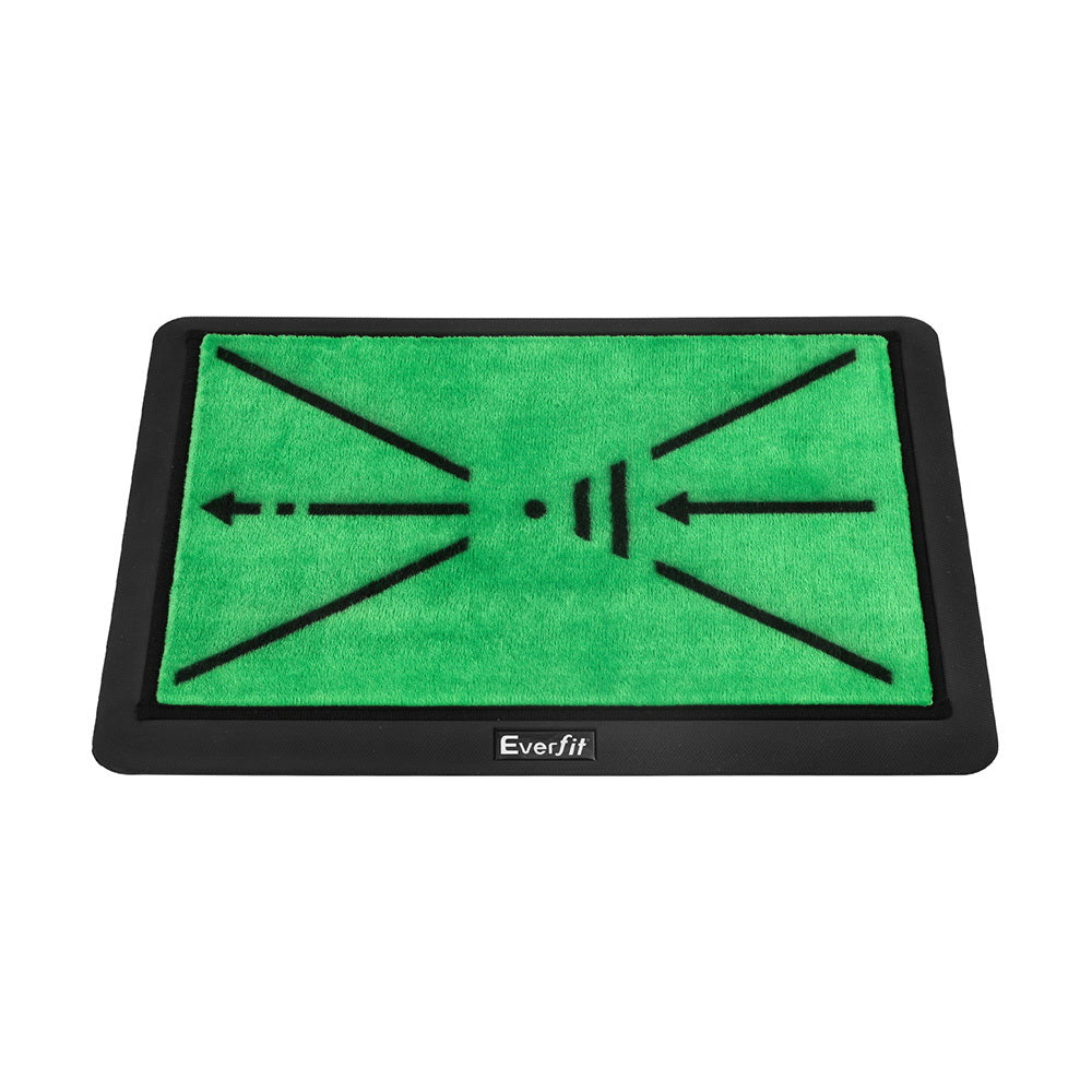 Everfit 44x33cm Golf Hitting Mat Swing Path Feedback Green