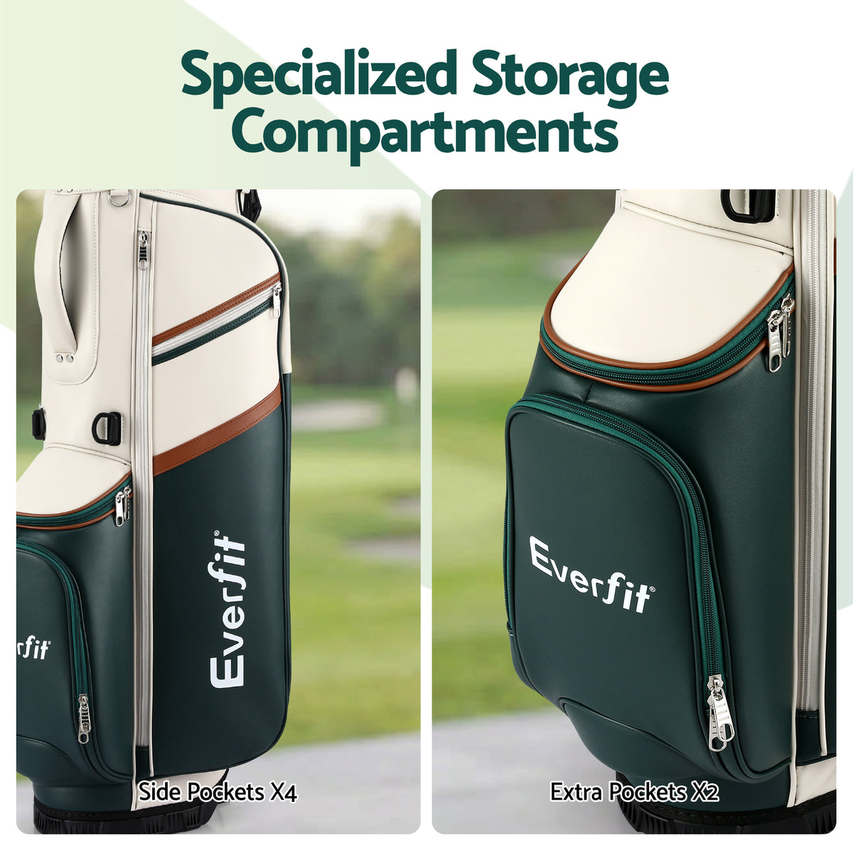 Everfit Golf Stand Bag Lightweight Dual Strap Club Divider