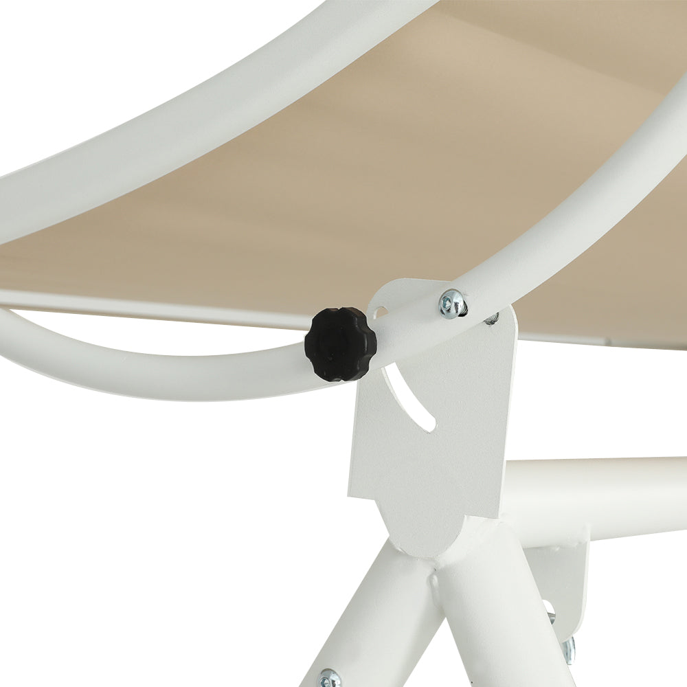 Gardeon 2-Seater Outdoor Swing Chair Canopy Beige