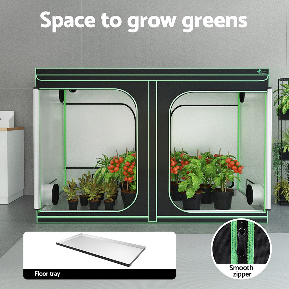Greenfingers 300x150x200cm Hydroponics Grow Tent Kit Black