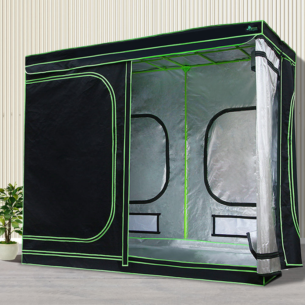 Green Fingers 240x120x200cm Grow Tent Light Kit 2000W LED Full Spectrum 6" Vent Fan