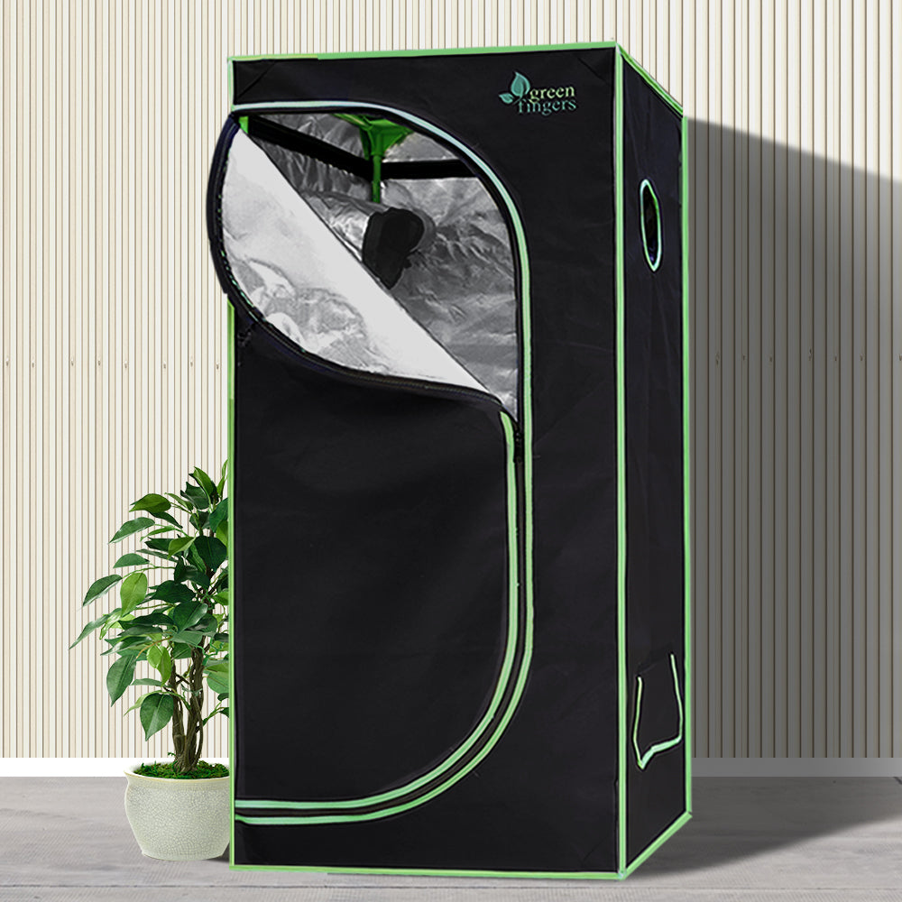 Green Fingers 60x60x140cm Grow Tent Kit 600W LED Full Spectrum 4" Vent Fan