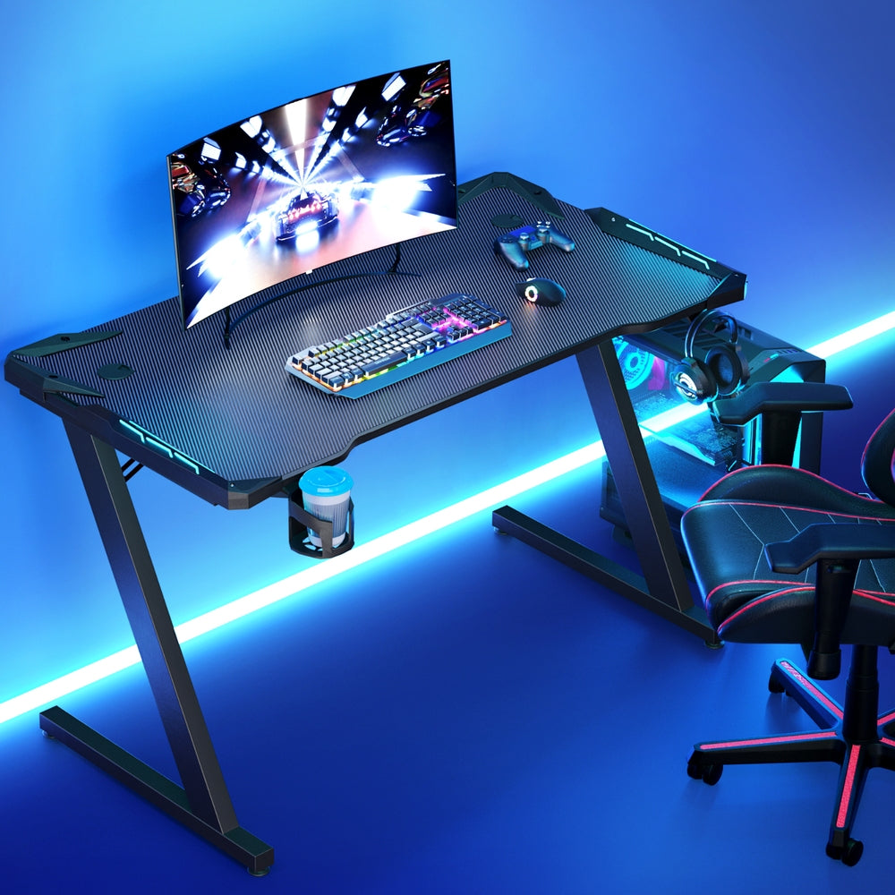 Artiss 120CM Gaming Desk RGB LED Black