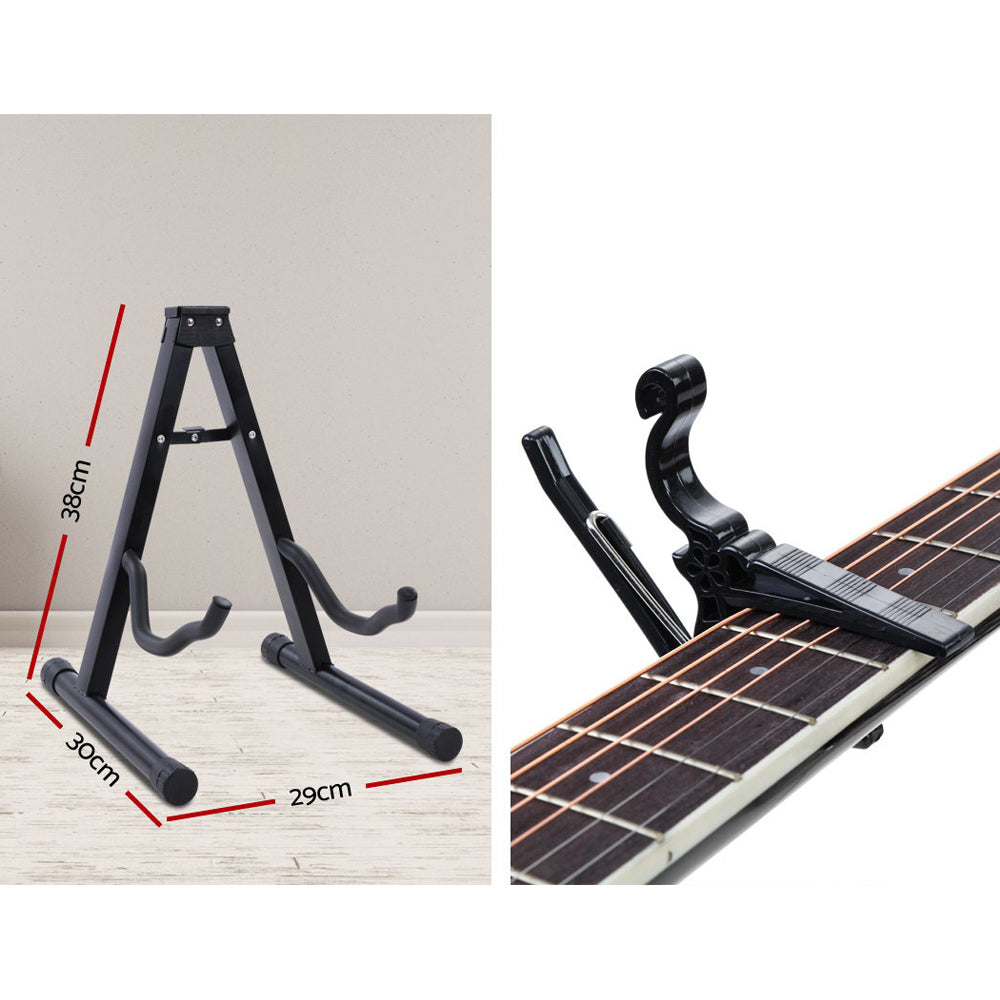 Alpha 41" Acoustic Guitar Electric Output Cutaway Natural Wood
