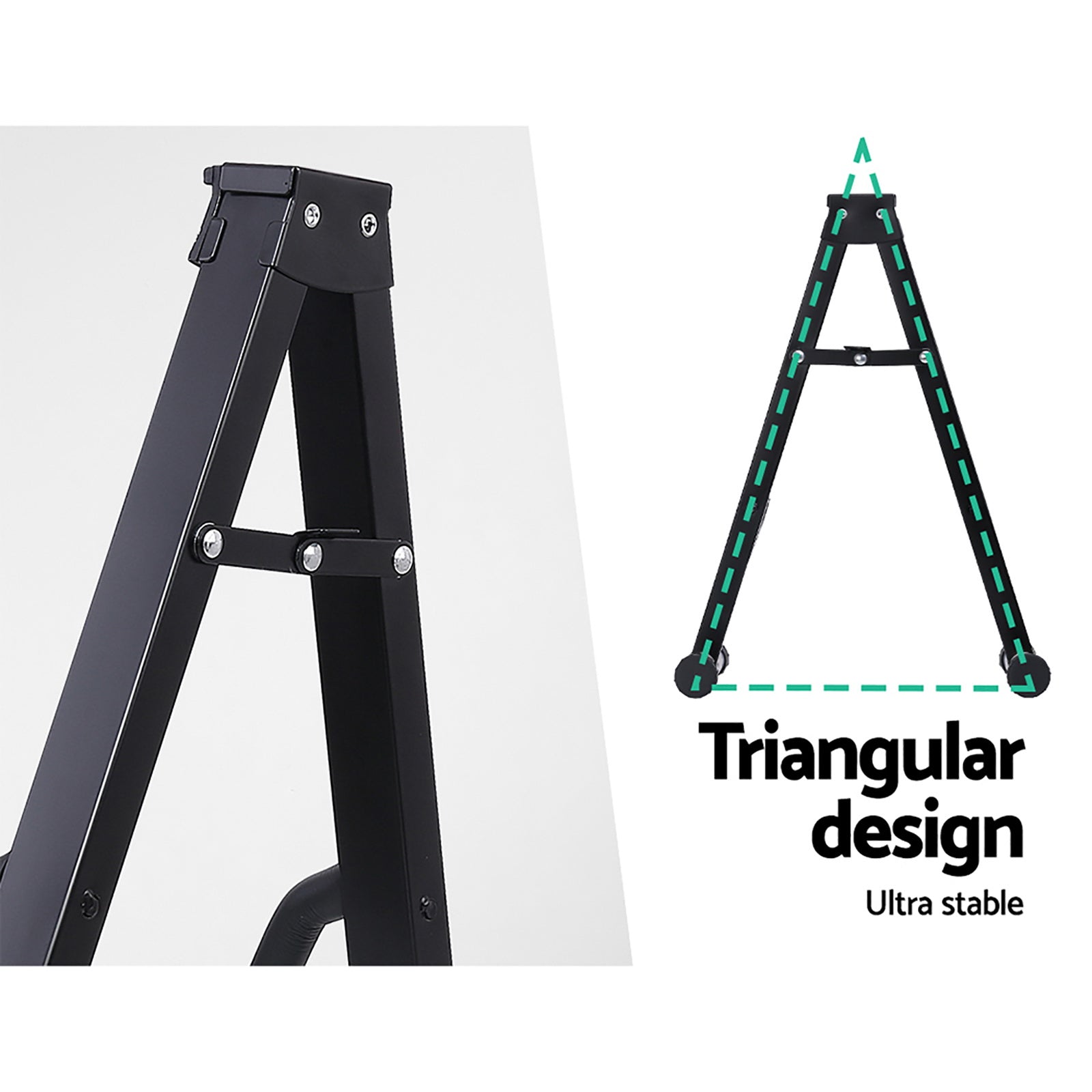 Alpha Folding Guitar Stand Portable Rack Black