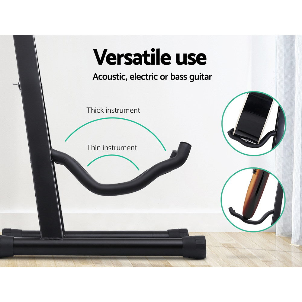 Alpha Folding Guitar Stand Portable Rack Black
