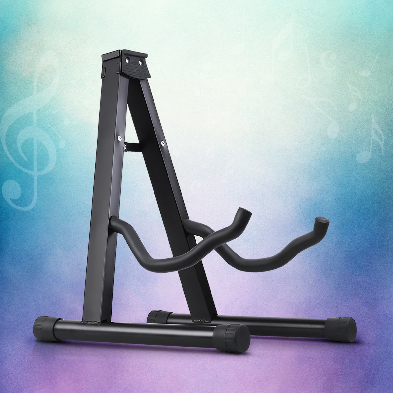 Alpha Folding Guitar Stand Portable Rack Black
