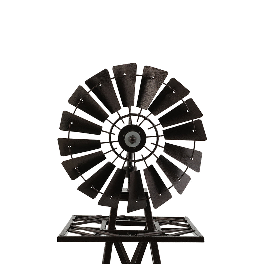 Gardeon 120cm Metal Garden Windmill Bronze Trim Outdoor Decor
