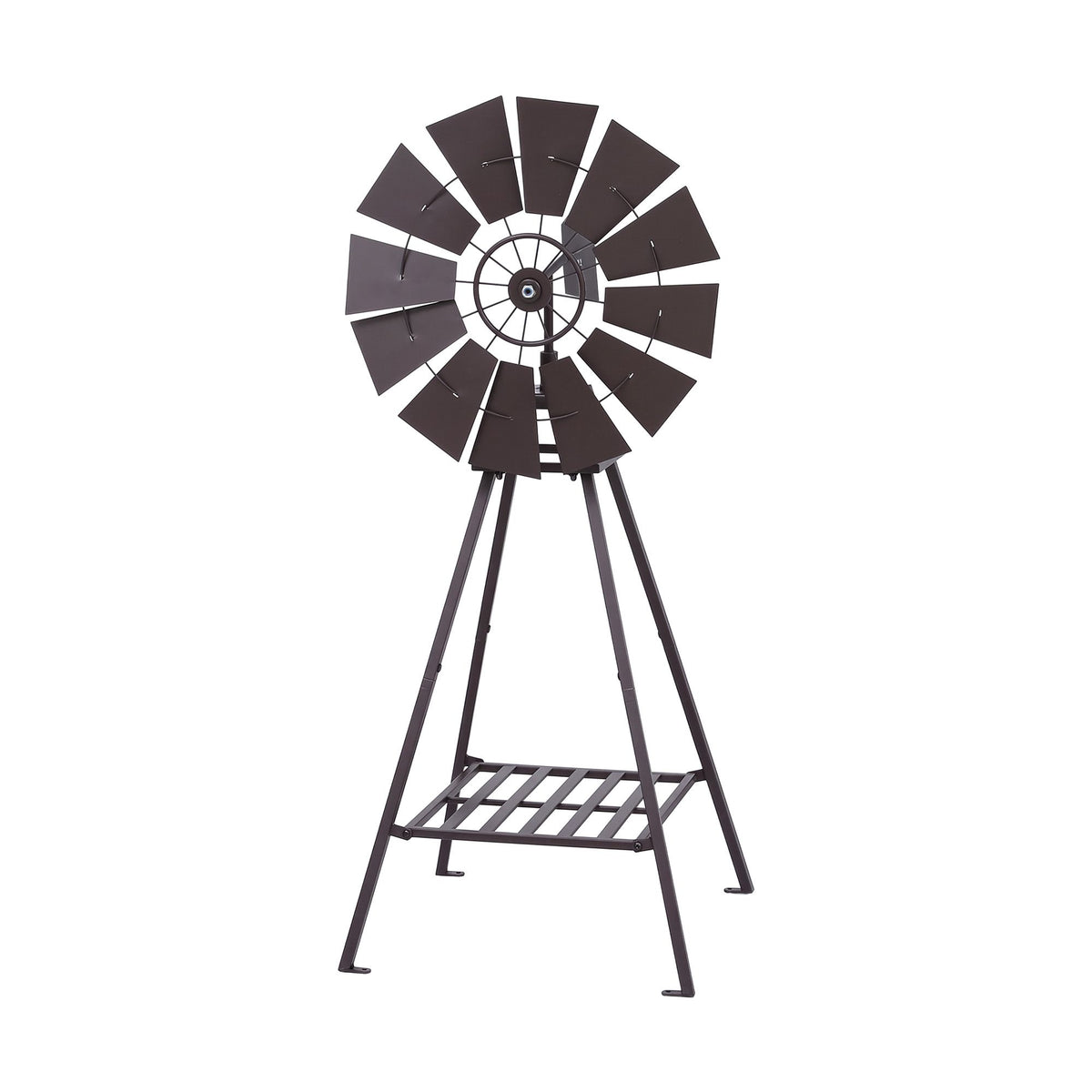 Gardeon Garden Windmill Metal Outdoor Yard Decor 120cm Bronze