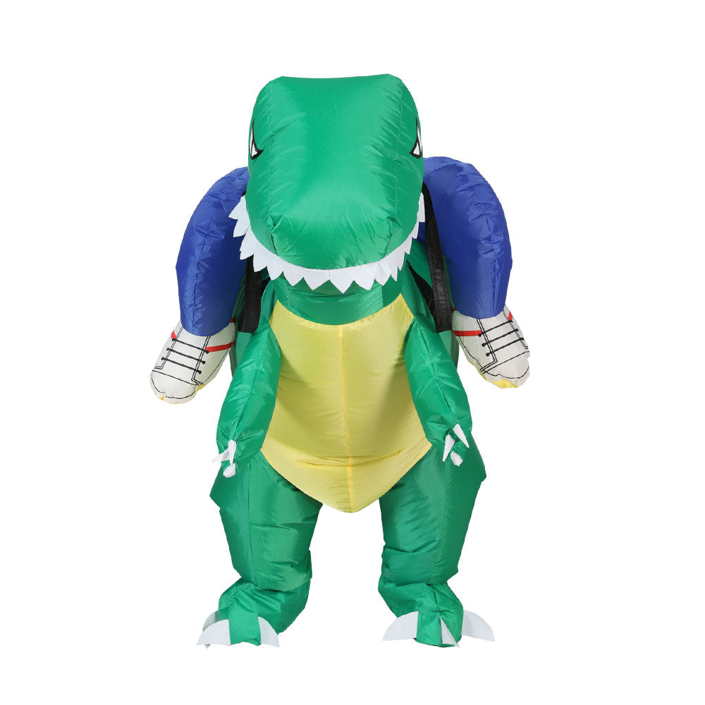 Inflatable Dinosaur Costume Adult Fancy Dress Green