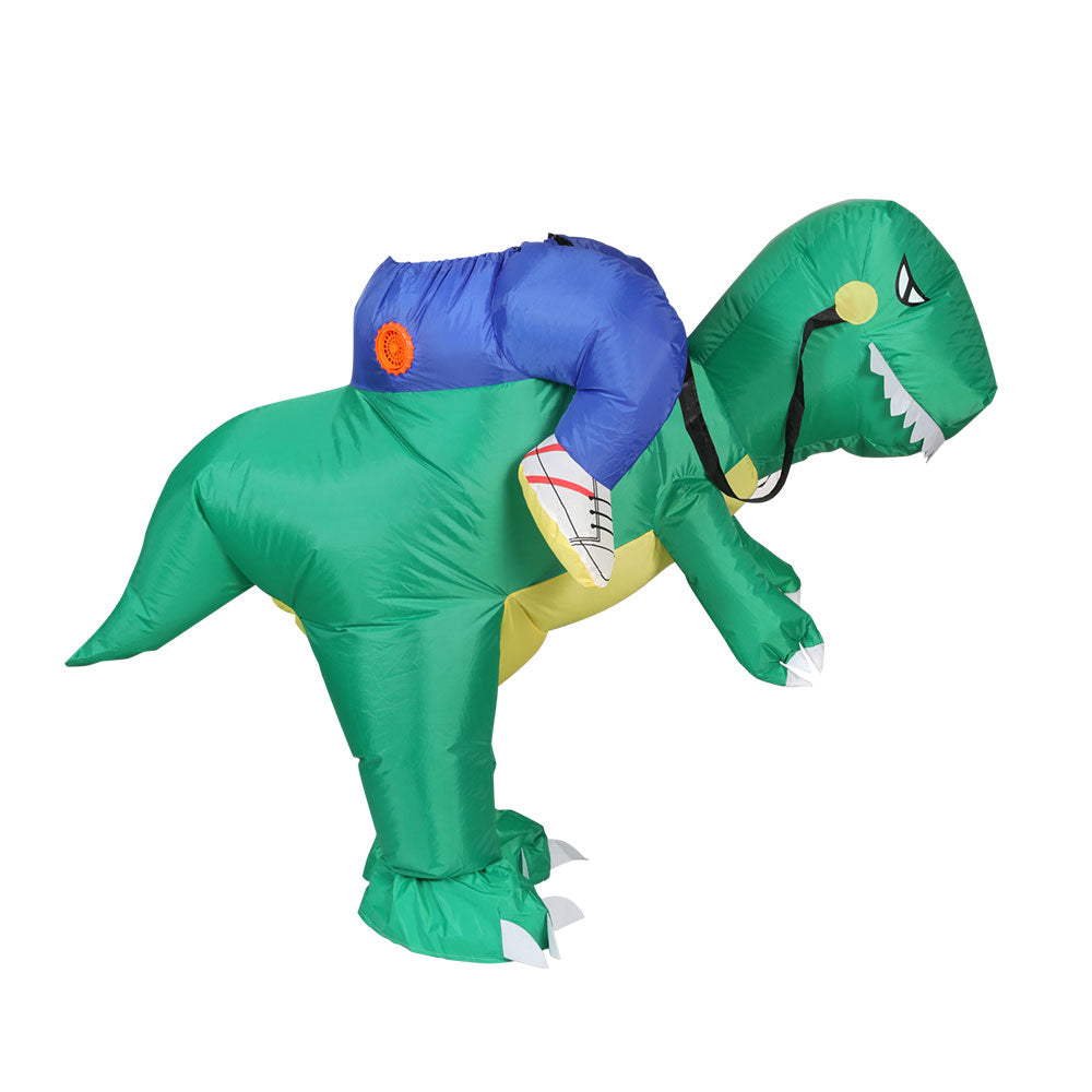 Inflatable Dinosaur Costume Adult Fancy Dress Green