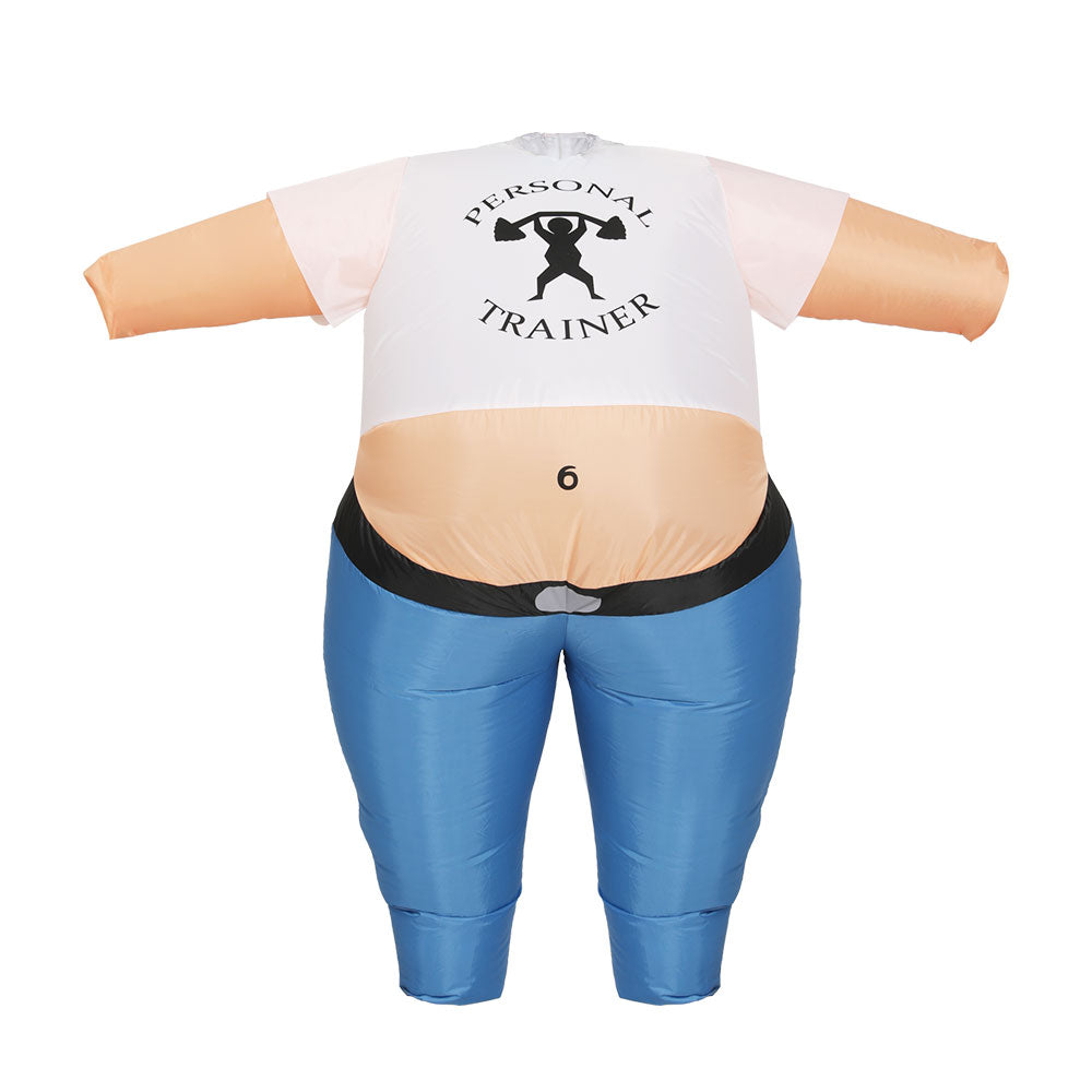 Samson Inflatable Costume 1.5m Adult Unisex Blue Halloween Cosplay