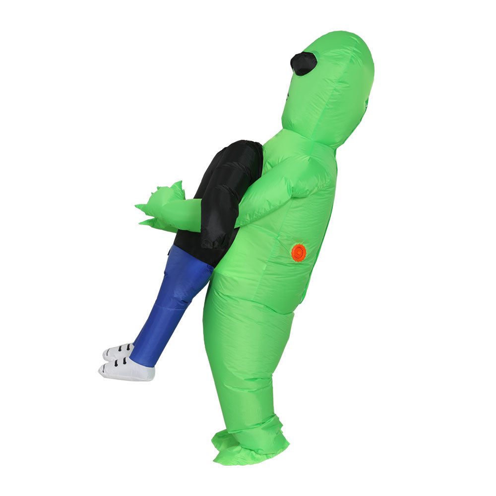 Inflatable Green Alien Costume Adult Unisex Halloween Cosplay